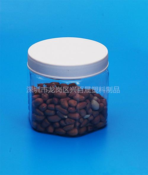 厂家批发食品包装瓶透明塑料瓶花茶罐点心罐450ml食品包装罐